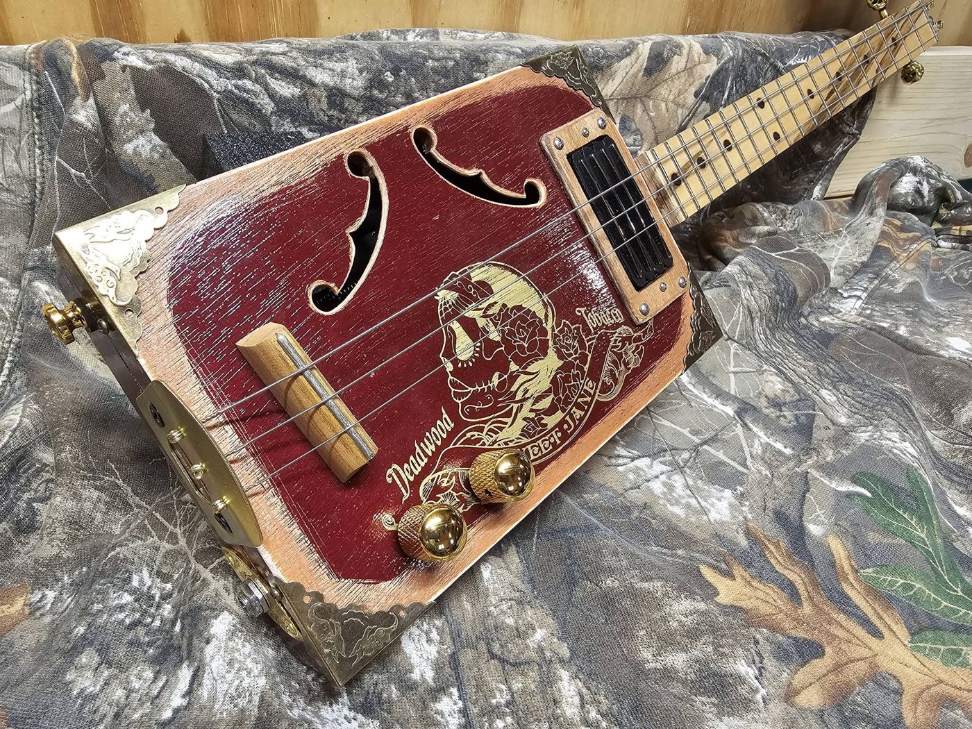 Fat Bottom Betty cigar box guitar
